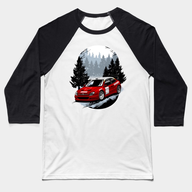 Xsara WRC 2001 Baseball T-Shirt by pujartwork